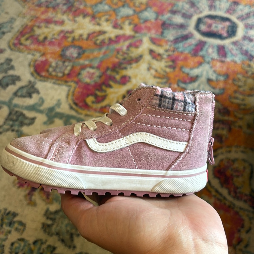 Purple high top vans